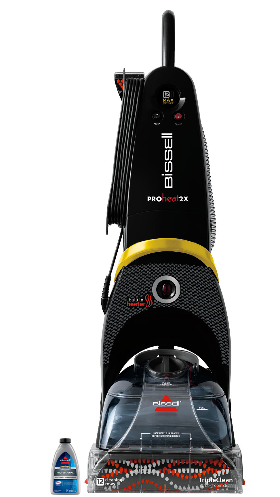 con fórmula profesional de tamaño de prueba Máquina limpiadora ProHeat de 800 W Revolution Pet Pro Bissell 2 unidades 