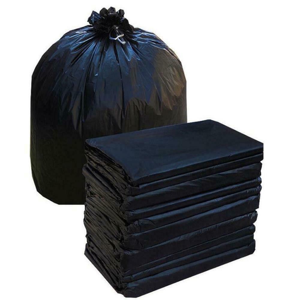 Bolsas para basura grandes 50 paquetes con ataduras 2 MIL Industrial 55 galones 