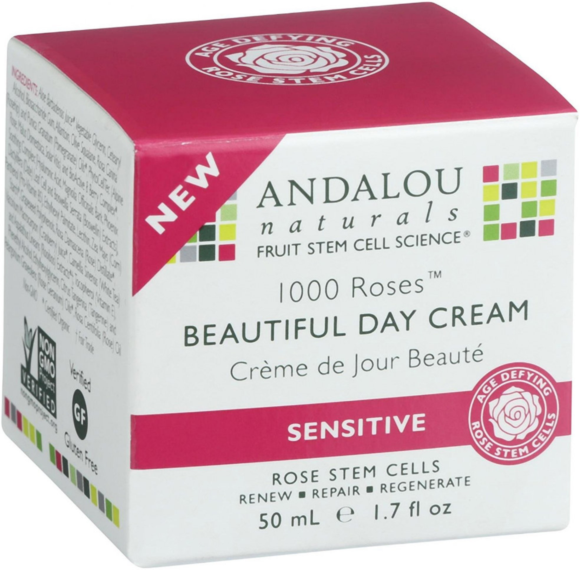 Andalou Naturals 1000 Rosas Hermosas Crema de Día 1.7 oz-859975020069-0