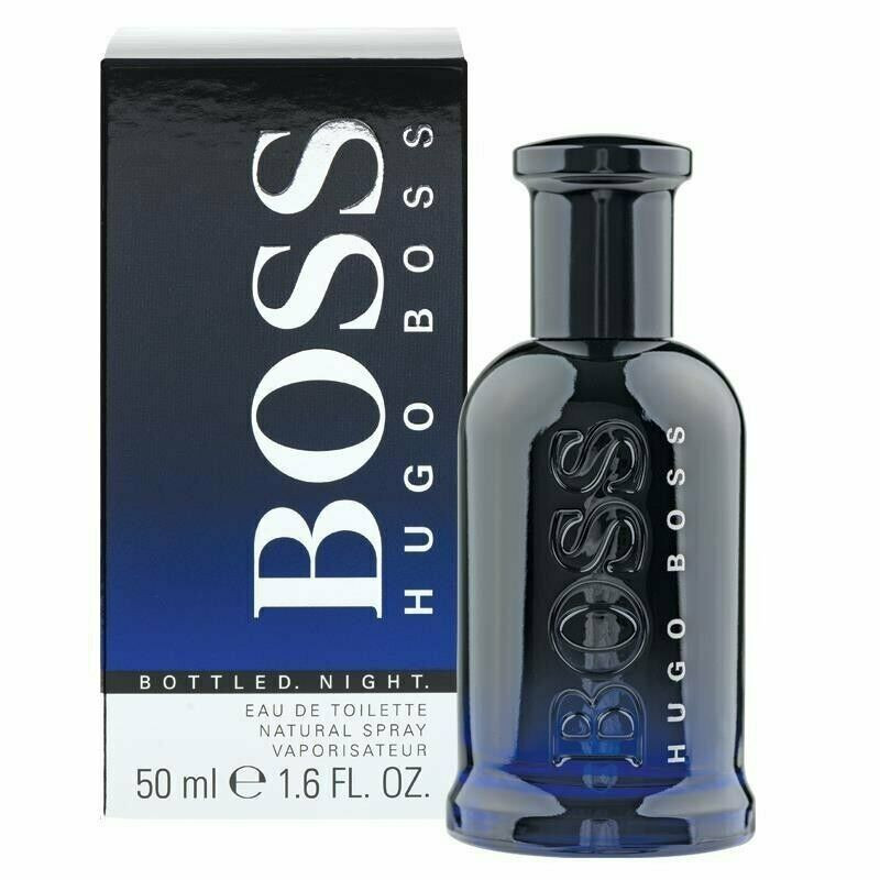 BOSS BOTTLED NIGHT Hugo Boss 1.6 oz EDT Spray Colonia para hombres 50 ml NIB-291998230669-E-0