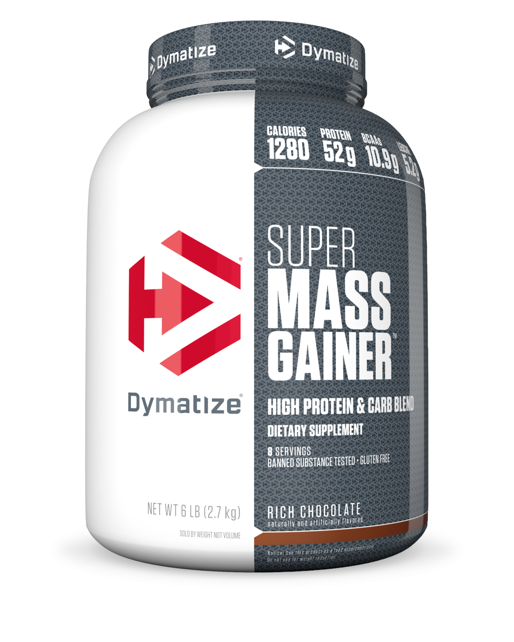 Dymatize Nutrition - Super Mass Gainer de Rico Chocolate - 6 lbs.-705016331277-0
