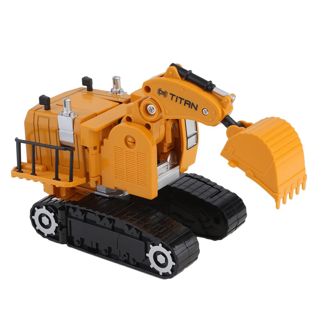 Excavadora Estilo De Vehículo Automóvil De Los Juguetes De Los Niños Transformar Robot Transformación De Juguete-193192242379-0