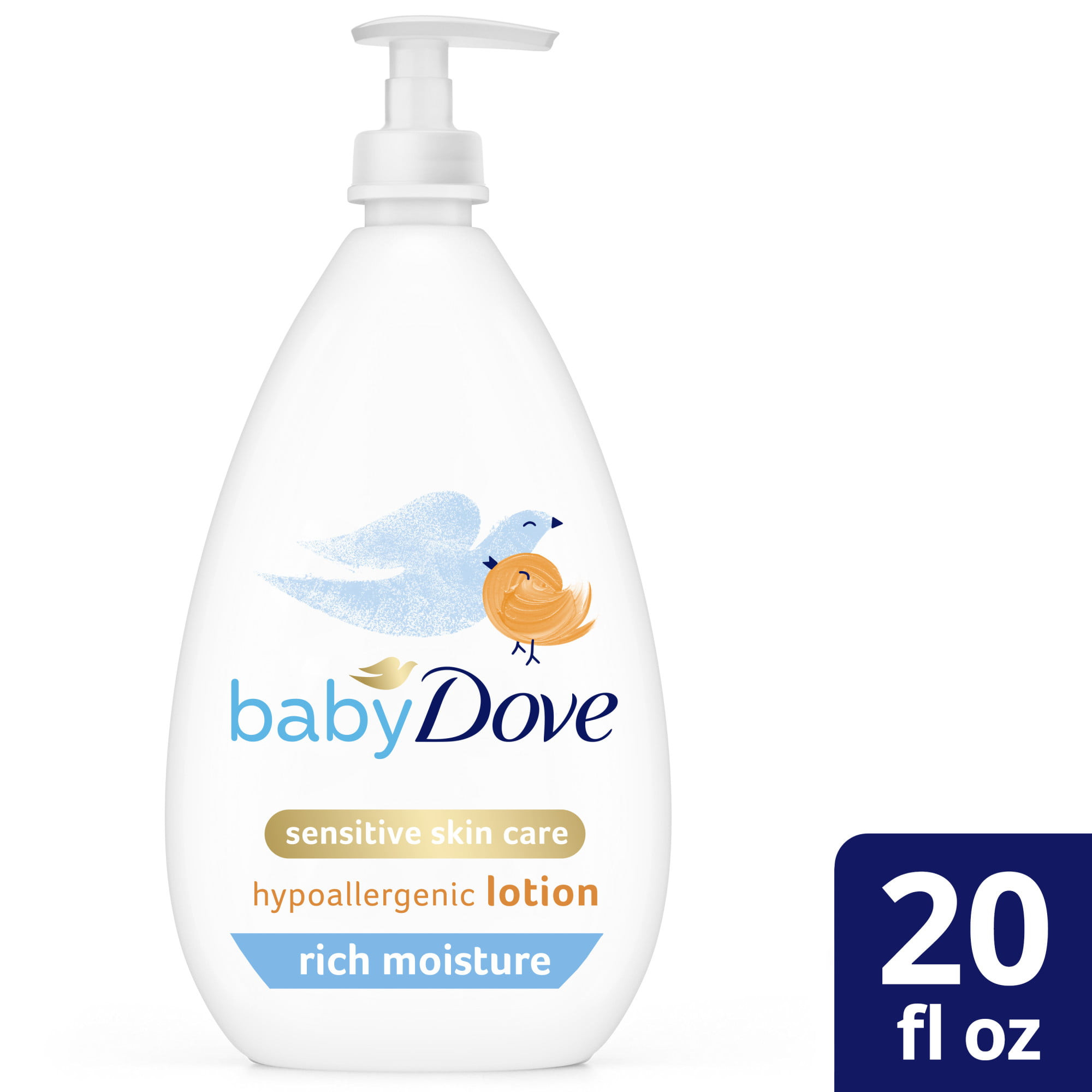 Crema Humectante para Bebé Dove 20 Onzas para Cuidado de la Piel Sensible-011111638617-0