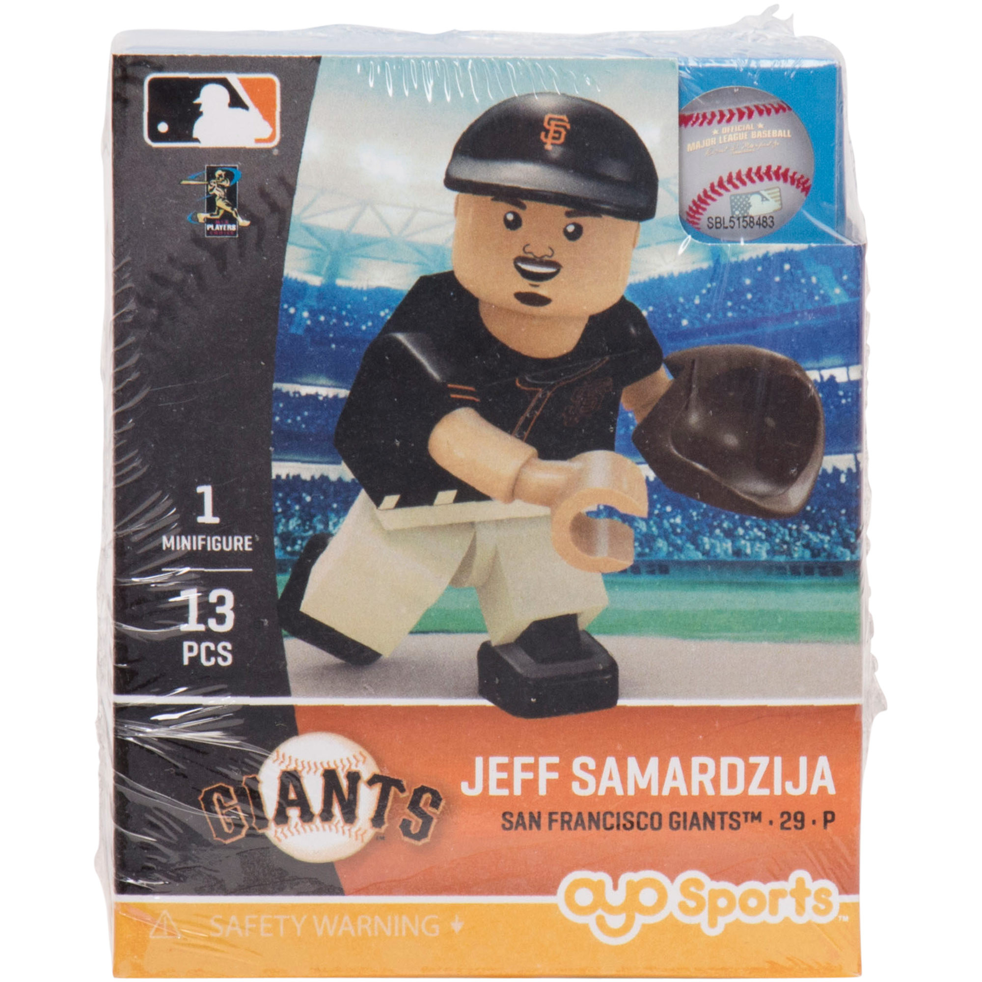 Jeff Samardzija Gigantes de San Francisco OYO Deportes Jugador de la MLB Minifigures - No el Tamaño-888914071107-0