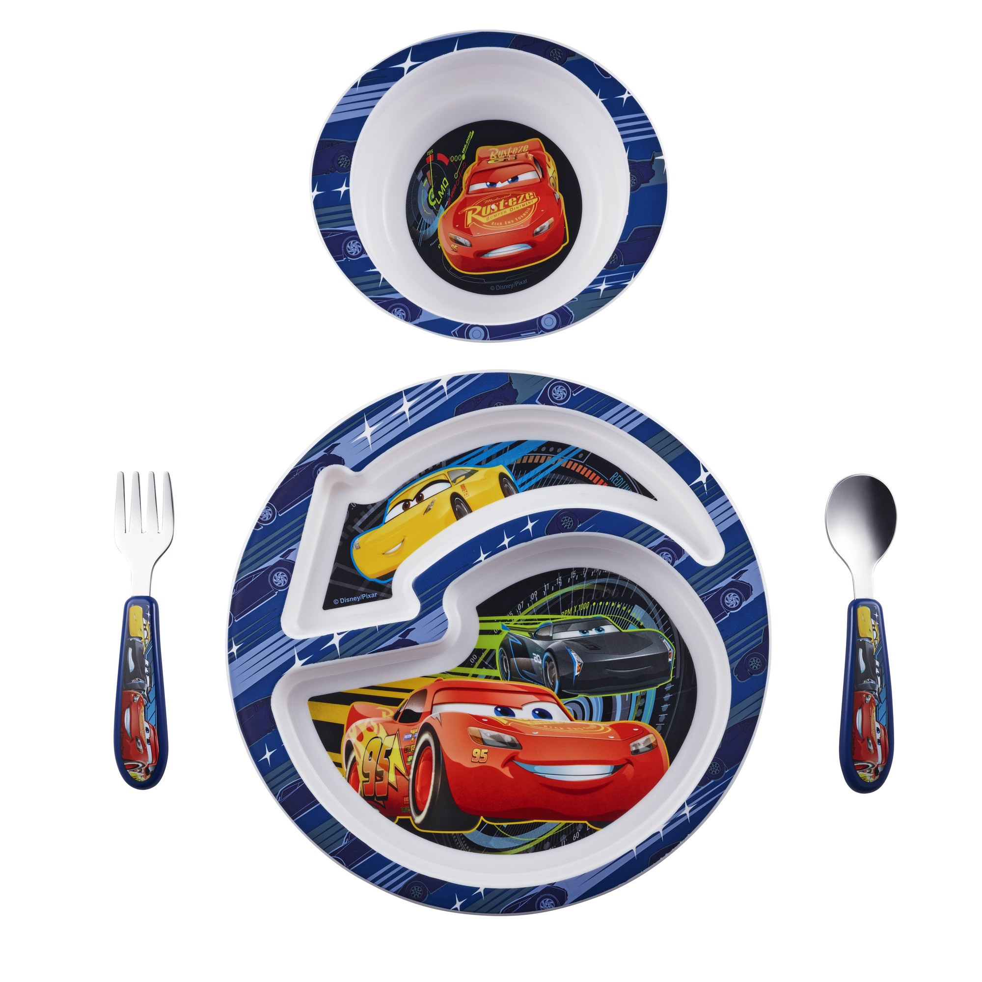 Los Primeros Años de Disney/Pixar Cars 3 de 4 piezas juego de Alimentación, LIBRE de BPA-071463094592-0