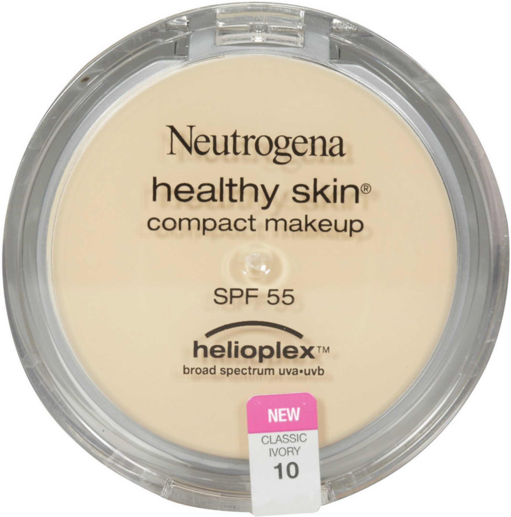 Neutrogena Healthy Skin Maquillaje Compacto SPF 55 con Helioplex, Clásico de Marfil [10] 0.35 oz (Pack de 3)-191565191514-0