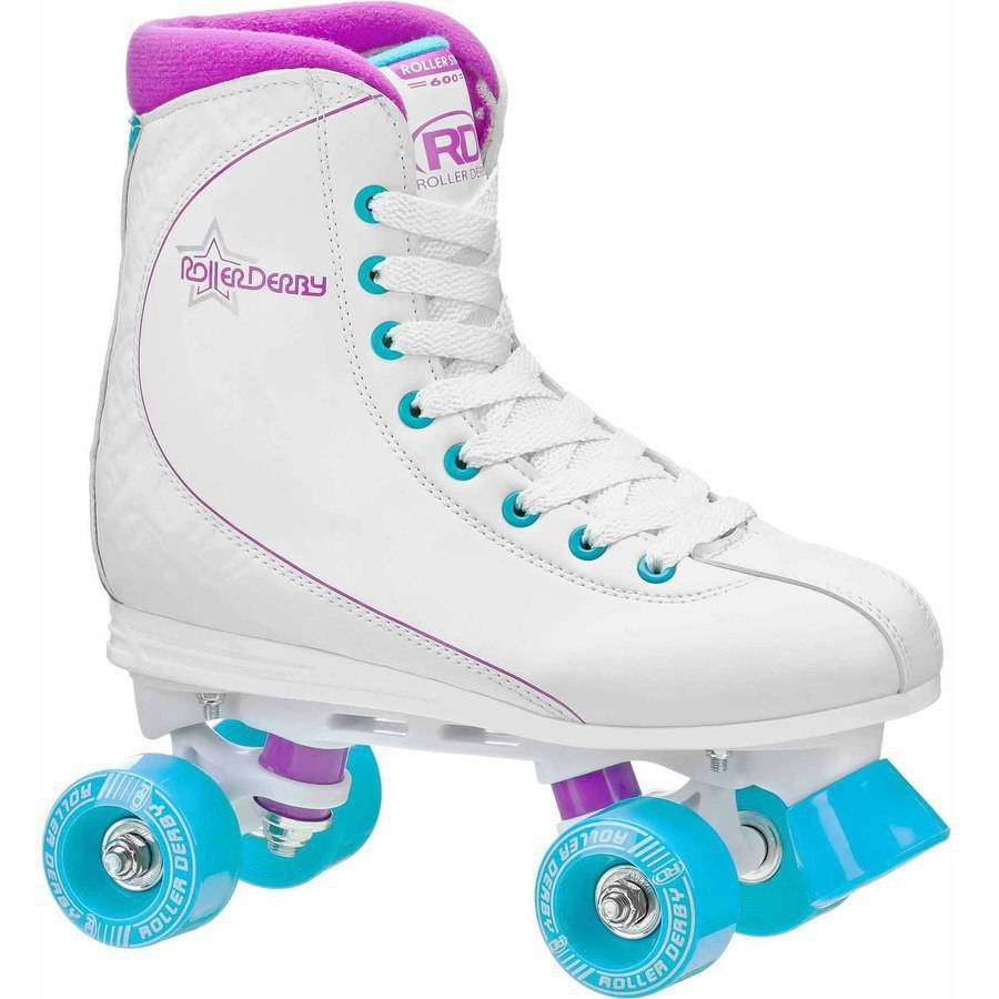 Skate Quad Roller Star 600 mujeres, púrpura/blanco/bebé azul-049288725106-0