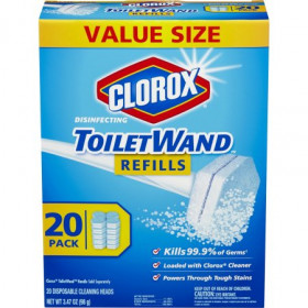 Clorox ToiletWand Desinfección De Recargas, 20 Recuento