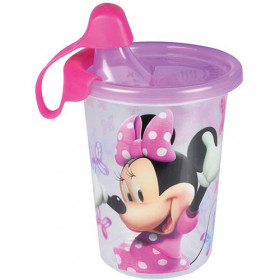 Vaso de Entrenamiento The First Years, Take and Toss, Diseño: Minnie Mouse de Disney, Cap. de 10 Oz, Pack de 3