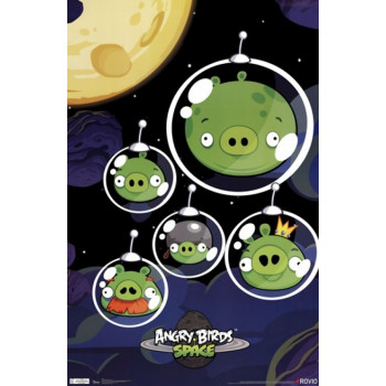 Angry Birds Space - impresión del cartel de cerdos (22 x 34)-52NKQNtS5681-0