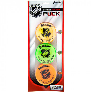 Franklin Deportes de la NHL de Hockey de la Calle Puck Combo, 3-Pack-025725323616-0