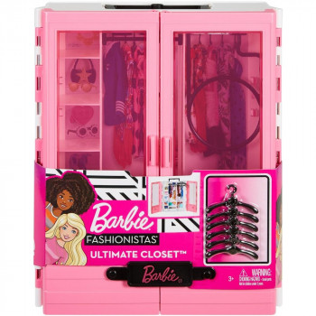 Set de armario de Juguete Barbie Fashionistas, para accesorios (Ropa y Accesorios NO Incluidos)-887961716443-0