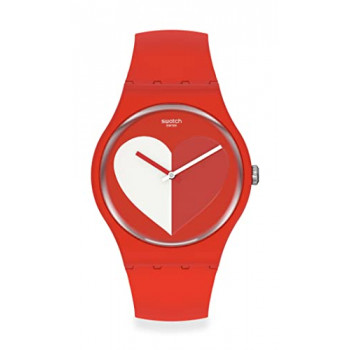 Reloj Swatch New Gent BIO-SOURCED Quartz Silicone, Red, 18 Casual (Modelo: SO29Z112)-054362847827-A-0