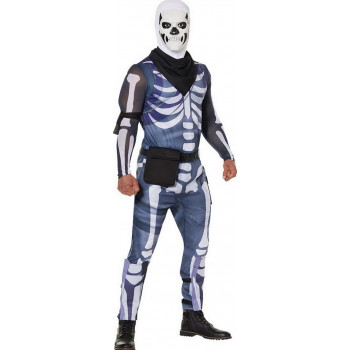 Fun World Skull Trooper Disfraz de Halloween para Hombre para Adulto, L-810017520336-0