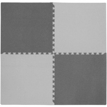 Los renacuajos 24" sistema de alfombra, 4pc, gris claro gris oscuro-812209022475-0
