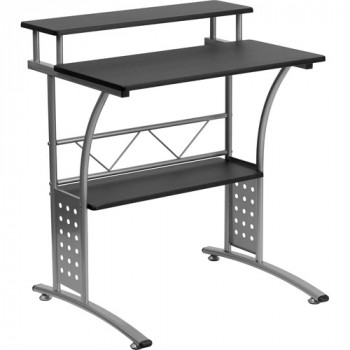 Muebles Flash Clifton escritorio con estante, varios colores-847254054331-0