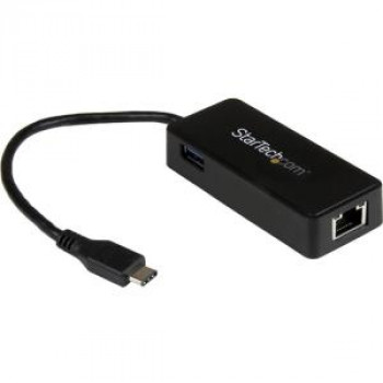 StarTech US1GC301AU StarTech.com USB-C adaptador de red Gigabit con Extra puerto USB - USB tipo C 3,1 Gen 1 (5 Gbps) - puertos de USB 3.1-1 - 1 - par trenzado-065030862806-0
