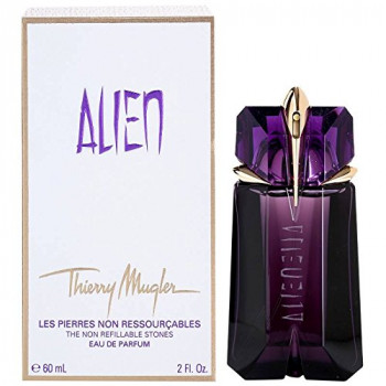 Thierry Mugler Alien No Recargables Piedras Eau De Parfum Spray para las Mujeres, 2 Onzas-885511995621-A-0