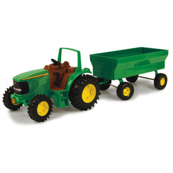 Tractor John Deere con carro Play Set-036881371632-0