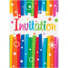 Arco Iris De La Fiesta De Cumpleaños Invitaciones, 8-Conde-011179495740-1