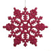 Club Pack de 24 de Morera Purpurina Rosa de Copo de nieve, Adornos de Navidad 4"-257554225292-0