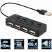 Sabrent 4-Port USB 2.0 Hub con Interruptores de Potencia-899495002466-0